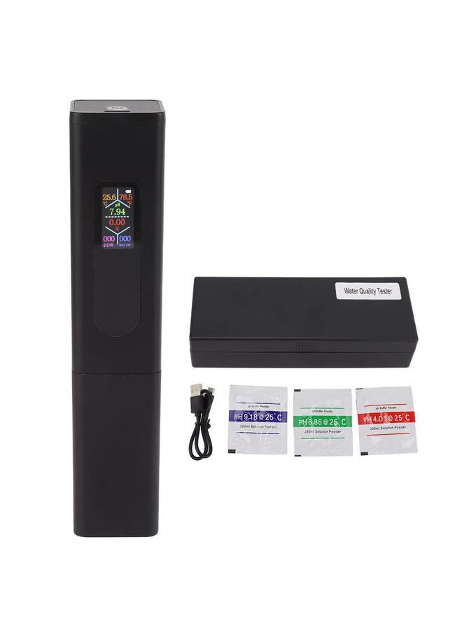 Thoraya 5 in 1 Water Quality Tester Salinity PH Temperature TDS EC Testing Meter LCD Screen Water Detector  - Image 1