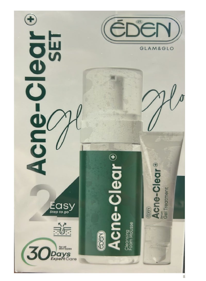 Eden مجموعة EDEN لإزالة حب الشباب - رغوة جل + جل