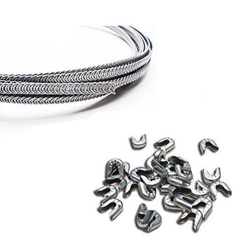 Spiral Metal Boning  10 Yards 14  24 Tips