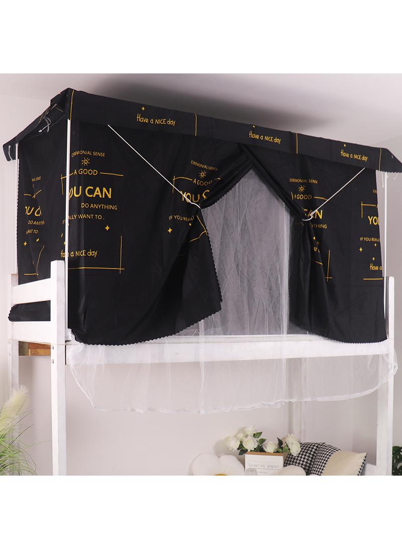 general Bed Canopy Tents Curtain Blackout Curtain Single Bed Tent Curtain Student Shading Cloth Bed Canopy Mosquito Net Student Sleep Privacy Protection Student Mosquito Nets With Bracket - Image 1