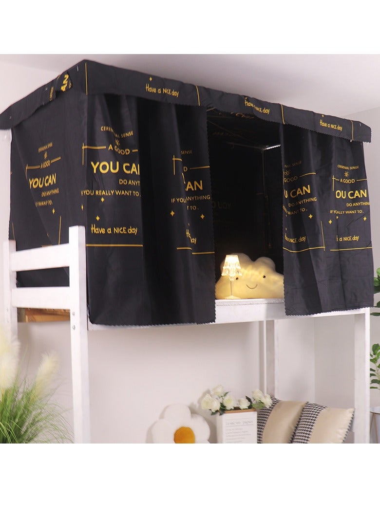 general Bed Canopy Tents Curtain Blackout Curtain Single Bed Tent Curtain Student Shading Cloth Bed Canopy Mosquito Net Student Sleep Privacy Protection Student Mosquito Nets With Bracket - Image 4