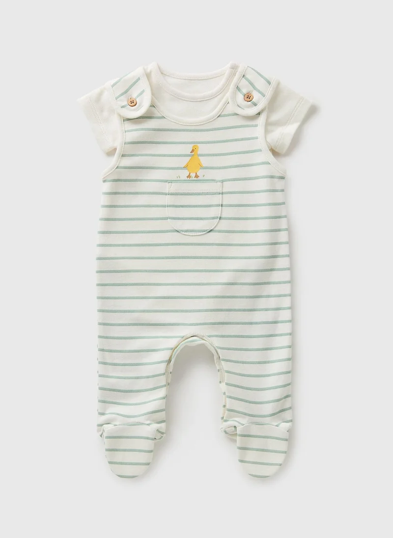 Matalan Baby Sage Dungarees