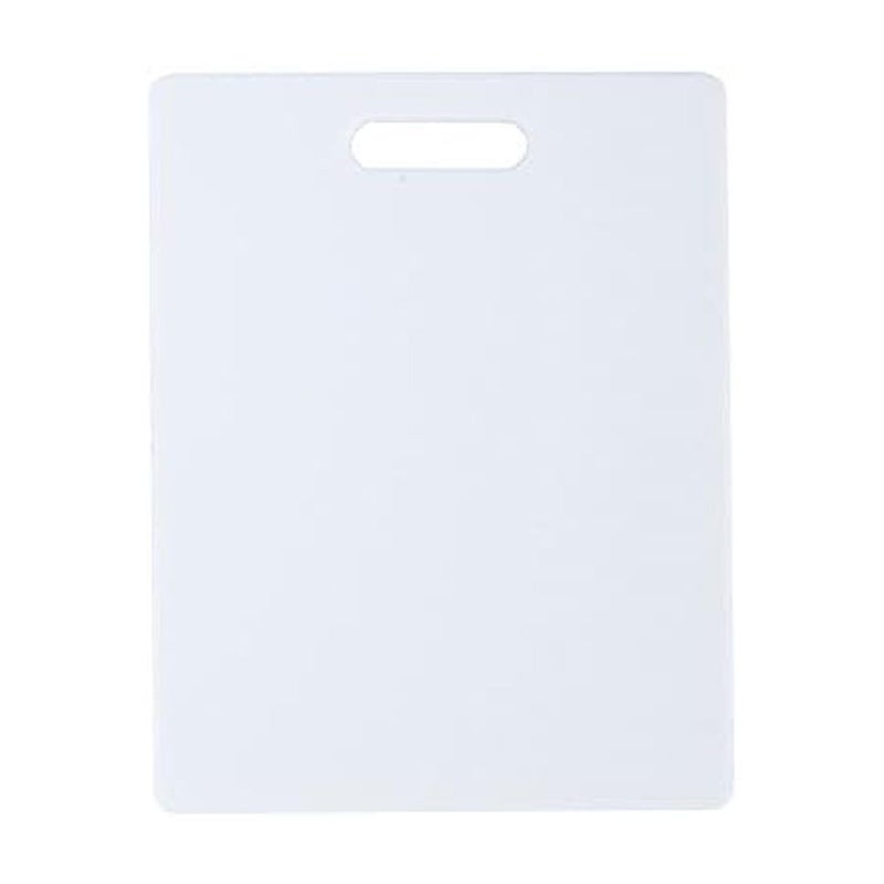 FARBERWARE Reversible Plastic Cutting Board, 8x10 Inch, White, Dishwasher Safe, Non-Porous and Durable for Chopping, Slicing, Prep, Easy to Store - Image 1