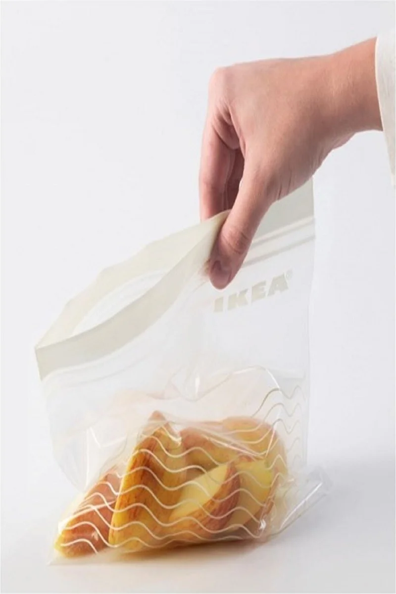 Ikea Lockable Refrigerator Bag 50 Pieces Dimensions: 25 Pieces 24X26.5 cm and 25 Pieces 20.5X20.5 C