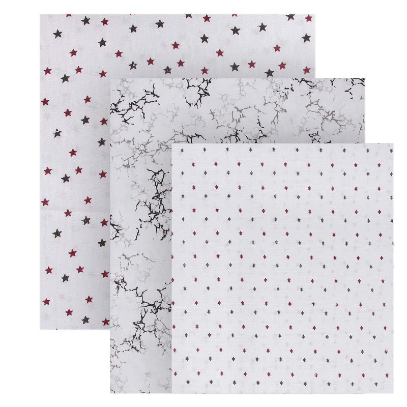 Maharaja Men's PolyBlend 2.50 Meter Unstitched Abstract Printed Shirt Pieces (White, Free Size, 35 Panna) - Set of 3 - Image 3
