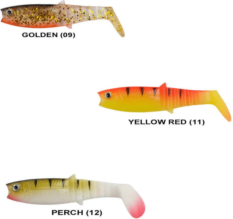 Remixon Buster Shad 8cm Silicone Bait (7 Pieces) White Black-Standard