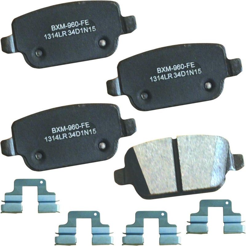 Bendix وسادات فرامل خلفية شبه معدنية SBM1314LR متميزة لسيارة لاند روفر LR2 2012-2008 - Image 1