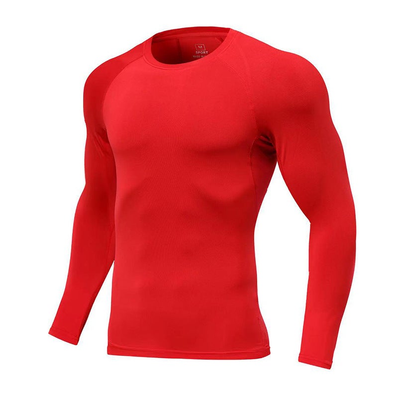 2024 Long Sleeve Round Neck Quick-Drying Clothes Tight Clothes Men'S And Children'S Sports Base Shirt Fitness Clothes Training Clothes T-Shirt - Image 3
