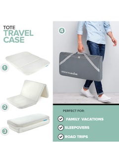 Stock Your Home Stock Your Home Foldable Travel Pack n Play Mattress Pad with Bag  - Image 5