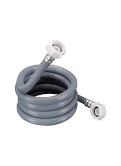 Generic Universal 6 Point Extension Hose Explosion Proof 90 Degree Bendable Washing Machine Pipe Hose Flexible Cold Water Sink Extension Hose With 3 4 Inch Connector Gray 150Cm 1.5M  - Image 1