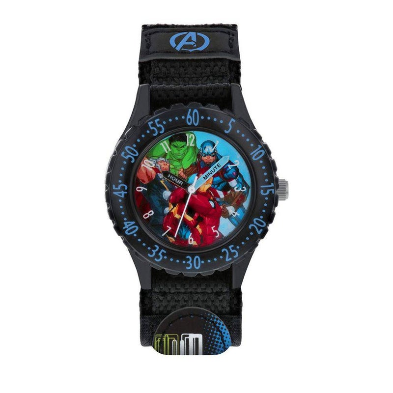 Marvel Avengers Iron Man & Captain America Analog Watch (Black) - Image 2