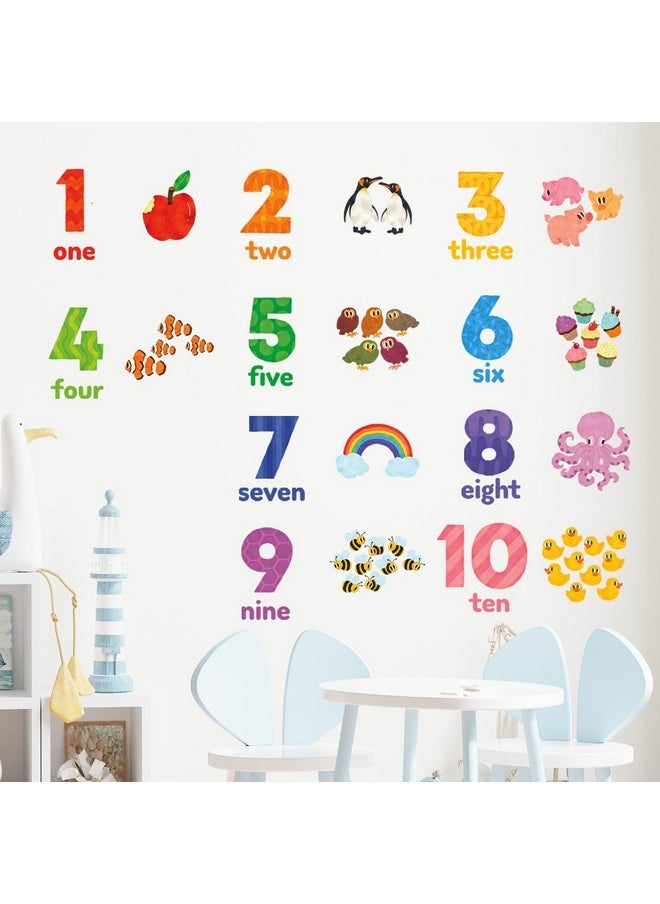 Ds6-2020 Numbers Wall Stickers Decals Peel And Stick Removable Kids Nursery Bedroom Living Room Educational Learning Animal Arabic 1-10 Vinyl Counting Children Toddlers Classroom Playroom - pzsku/Z974F7846F47BCCF957F6Z/45/_/1735214481/f555d703-42da-40fd-b7d7-afd883d7417a