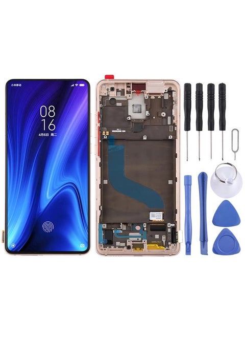 Replacement OLED LCD Screen for Xiaomi Redmi K20 / Redmi K20 Pro / 9T Pro Digitizer Full Assembly with Frame Gold