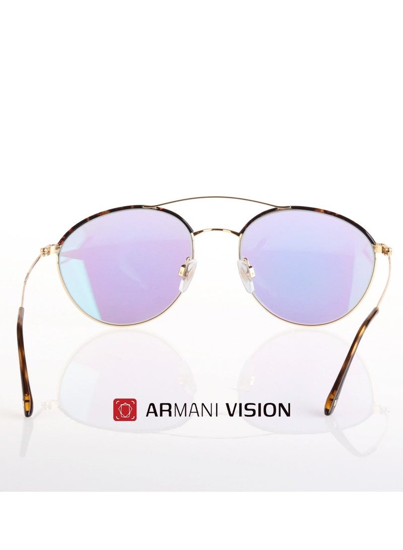 GIORGIO ARMANI Full Rim Unisex Circle Sunglass - AR 6032-J 3003/55 - Lens Size: 55 mm - Silver - Image 3