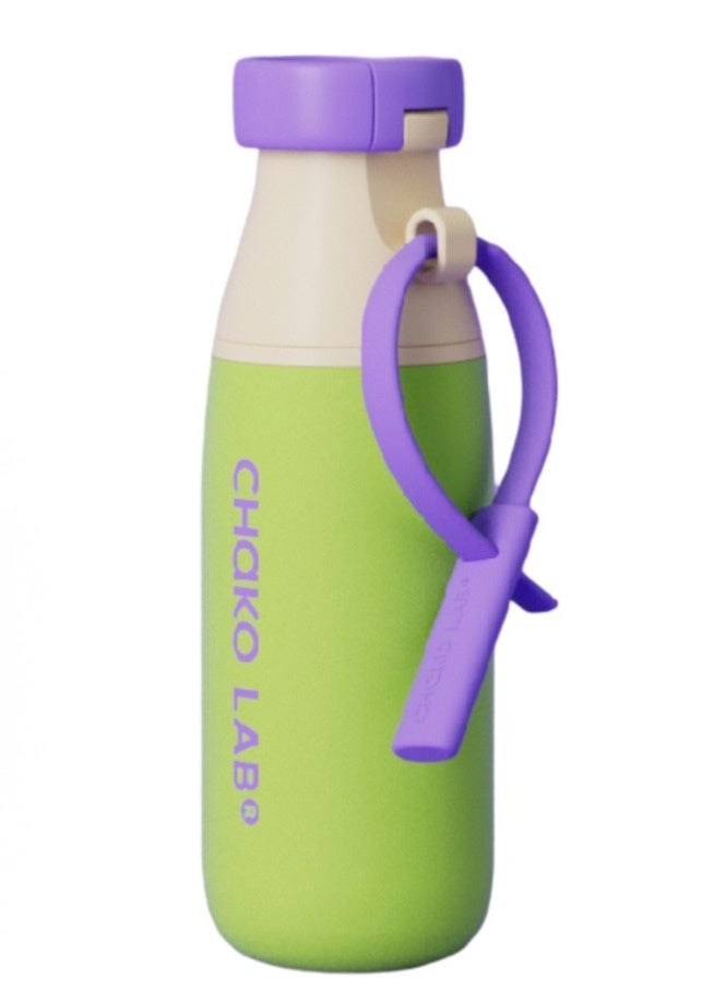 تشاكو لاب CHAKO LAB عالي القيمة زجاجة العزل مع اثنين من طرق الشرب، وسهلة المحمولة، 520ML - Image 1