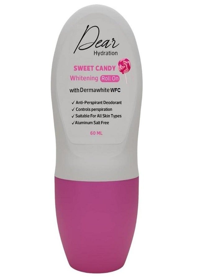 DEAR Deodorant Anti-Perspirant And Whitening For Underarms Sweet Candy 60 ML - Image 1