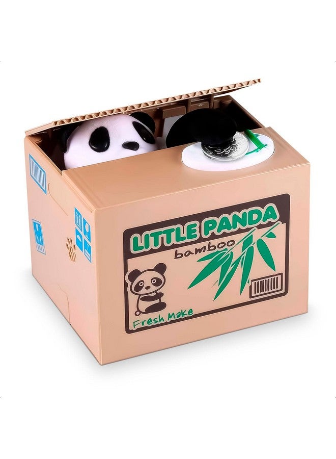 DIMROM Coin Piggy Bank Panda Toy - Little Panda Bamboo Bank Money Bank Cute Panda Bank Stealing Automatic Box - Boys Piggy Bank Stealing Panda Coin Bank Money Savings Bank Kids Piggy Bank Girls - Image 1