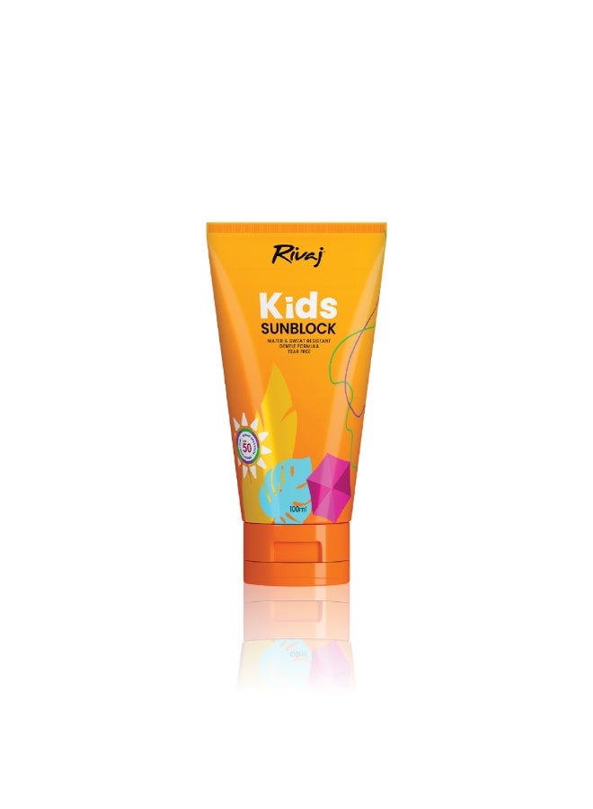 ريفاج يو كيه واقي الشمس للأطفال SPF50 من ريفاج يو كيه 100 مل – حماية واسعة الطيف لطيفة من أشعة UVA/UVB | واقٍ شمس مرطب وخالي من الزيوت للأطفال | يمنع حروق الشمس والاحمرار والالتهابات | خفيف وغير دهني - Image 1