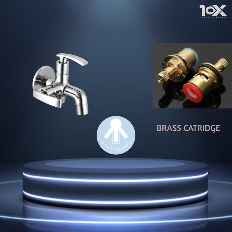 10X Bib Tap 2 in 1 BC-9334 Full Brass || Bathroom Faucet || Water Tap || Bathroom Accessories || Taps and Faucets || Brass Faucet || Bathroom Fittings || - Image 4