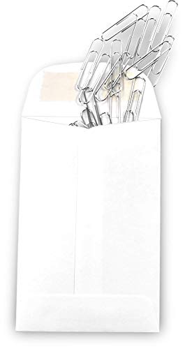 GUARDIAN 500 Guardian #4 Paper Coin Envelopes - Blank Small Envelopes for Coins, Receipts, Stamps, Small Parts Storage, & More – 3" x 4-1/2" Cash Envelopes – Gummed Flap Gift Card Holder Envelopes - Image 3