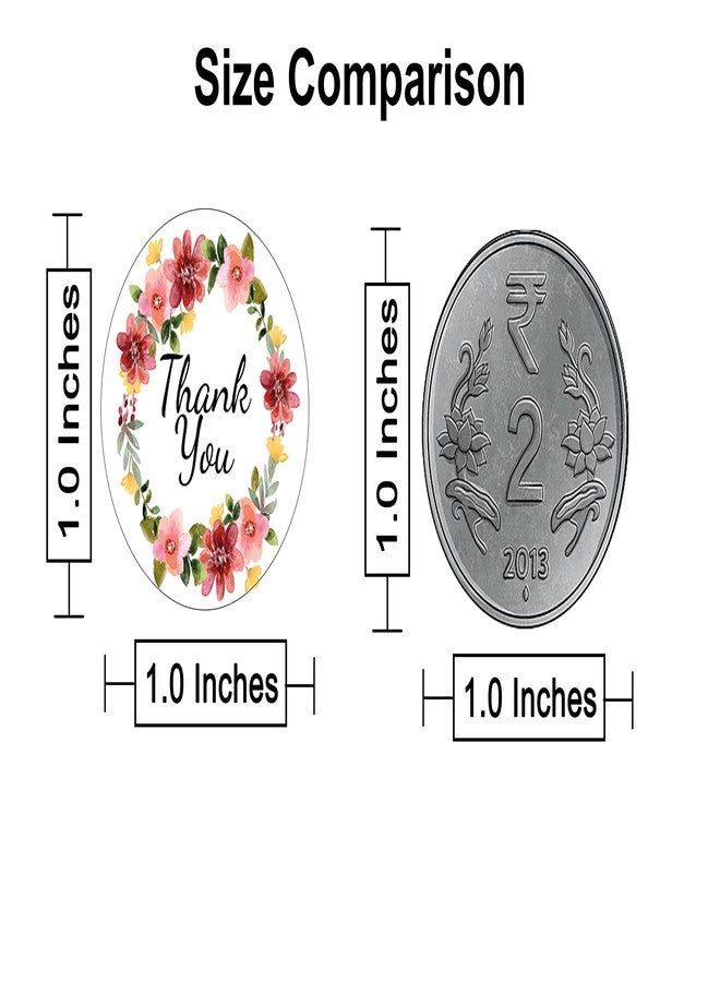 دي2سي ملصقات شكر دائرية مباشرة للمستهلكين لتغليف منتجات الشركات الصغيرة | ملصقات ورقية ذاتية اللصق، 1 بوصة (280 قطعة متعددة الألوان) - Image 2