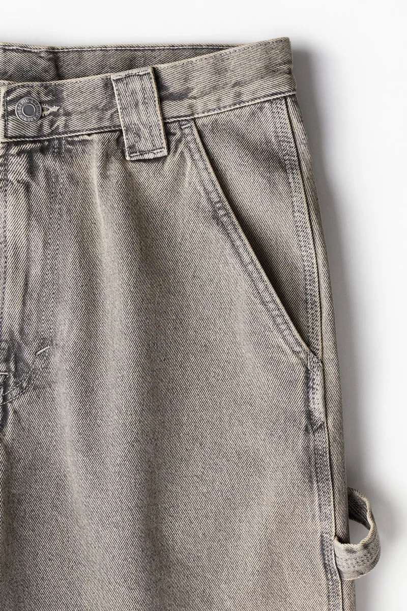 H&M Baggy Denim Carpenter Shorts