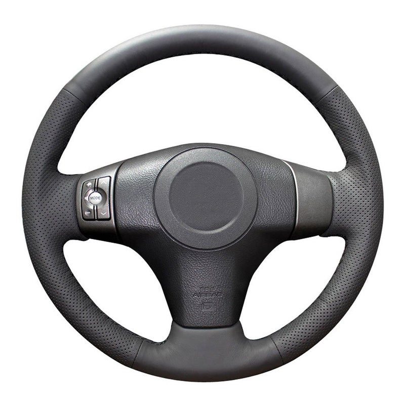 Eiseng DIY Stitch Steering Wheel Cover for Toyota RAV4 SUV 2006 2007 2008 2009 2010 2011 2012  for Yaris Sedan 20072011 Interior Accessories Hand Sewing Genuine Leather 15 inches Black Thread