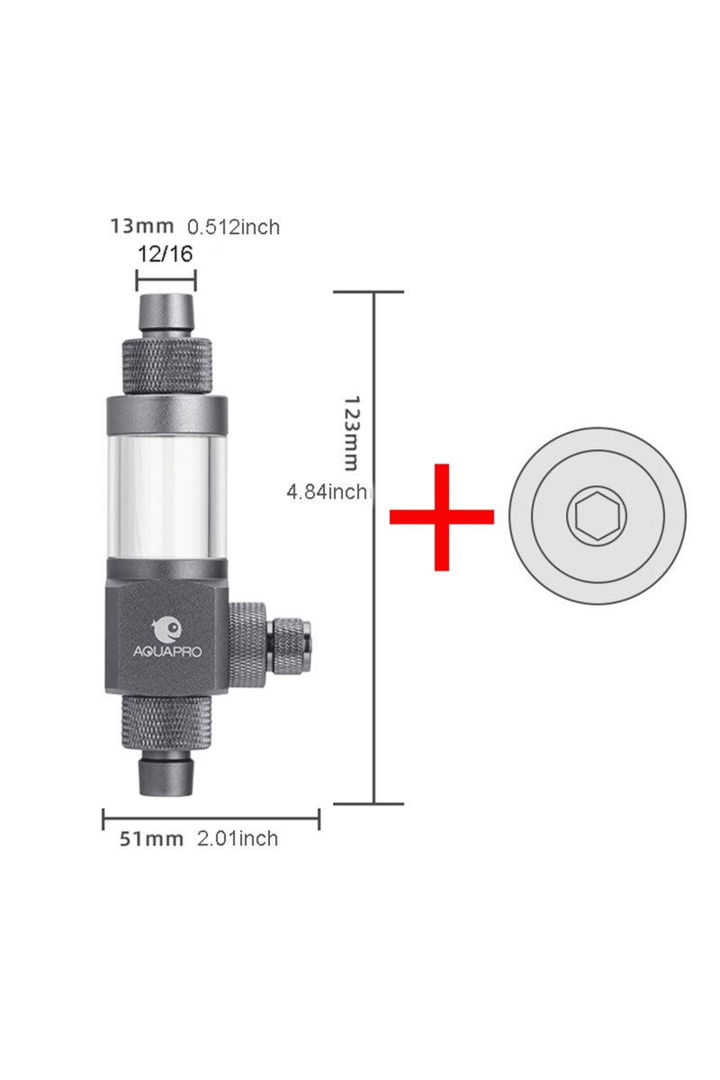 إيروريكس EC-12-REPLACE AQUAPRO بخاخ رذاذ ثاني أكسيد الكربون الخارجي لأحواض أسماك الزينة، فلتر أحواض السمك