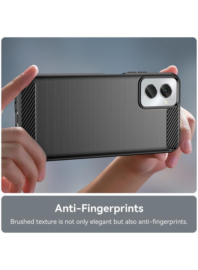 S-TOP Case For Motorola Moto G Power 2024 Brushed Texture Carbon Fiber TPU Phone Case - Image 5