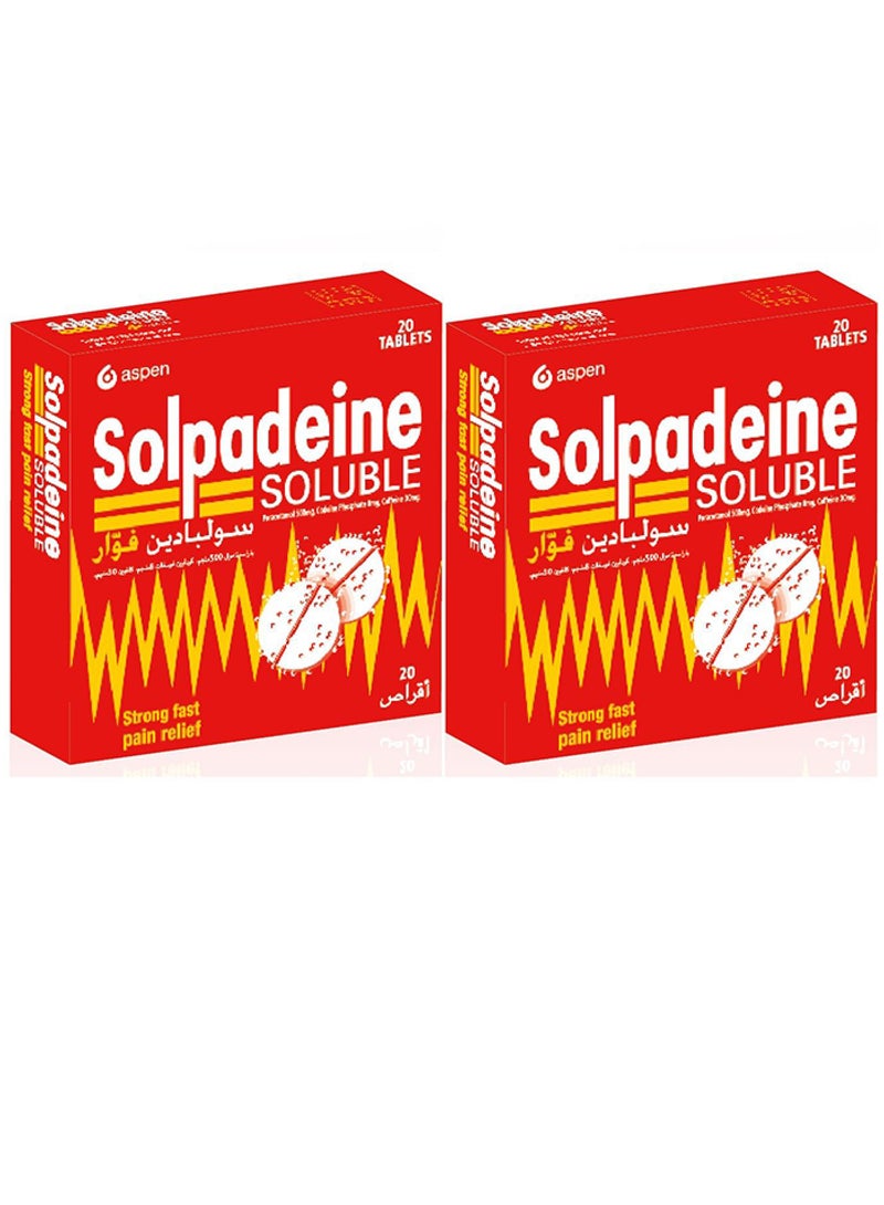 ASPEN Pack Of 2 Solpadeine Soluble Tablet 20pcs - Image 1