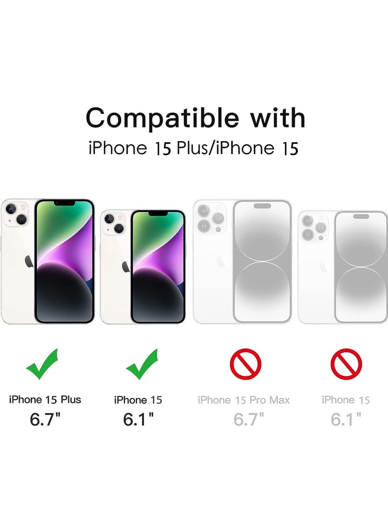 Rock Pow Camera Lens Protector for iPhone 15 6.1-Inch and iPhone 15 Plus 6.7-Inch 9H Tempered Glass Metal Individual Ring Cover HD Clear  - Image 2