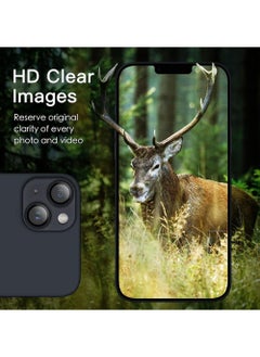 Rock Pow Camera Lens Protector for iPhone 15 6.1-Inch and iPhone 15 Plus 6.7-Inch 9H Tempered Glass Metal Individual Ring Cover HD Clear  - Image 4