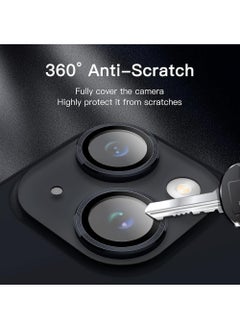 Rock Pow Camera Lens Protector for iPhone 15 6.1-Inch and iPhone 15 Plus 6.7-Inch 9H Tempered Glass Metal Individual Ring Cover HD Clear  - Image 5