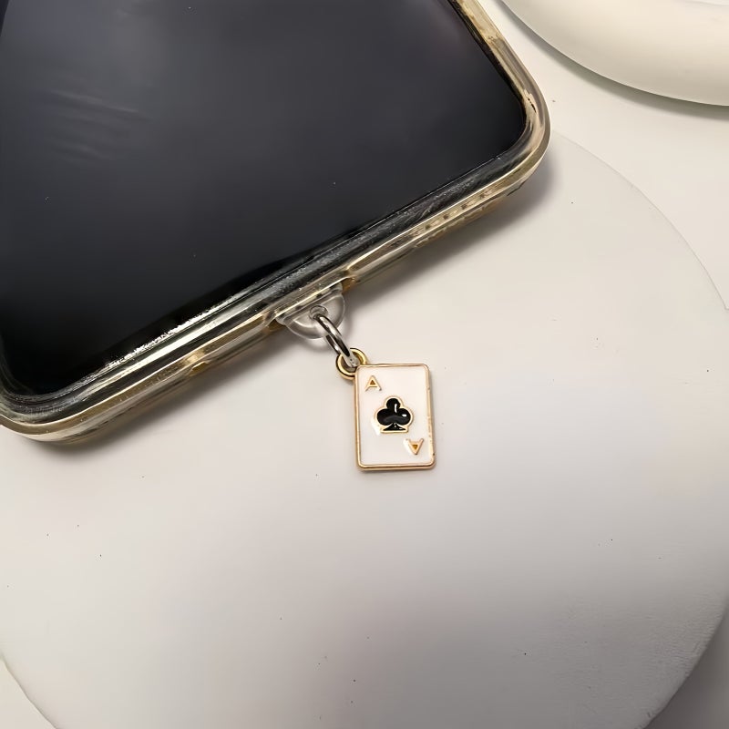Metal Square A Dust Plug Type C Phone Decoration Universal Dust Cup Accessory Gift - Image 5