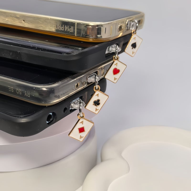 Metal Square A Dust Plug Type C Phone Decoration Universal Dust Cup Accessory Gift - Image 3