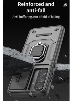 CoomBe Case for Samsung Galaxy A56/A36 5G Sliding Camera Cover Protection Magsafe Magnetic Phone Cover with Ring Stand Black  - Image 2