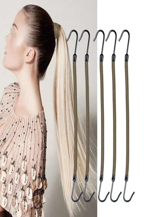 ccHuDE 20 Pcs Women Ponytail Hooks Bungee Cord Hair Ties Elastic Band Hair Clips Ponytail Holder Ties Hair Styling Tools for Women Girls - Image 2