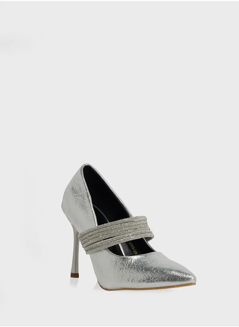 ايلا ليمتد اديشن Diamante Heeled Pump