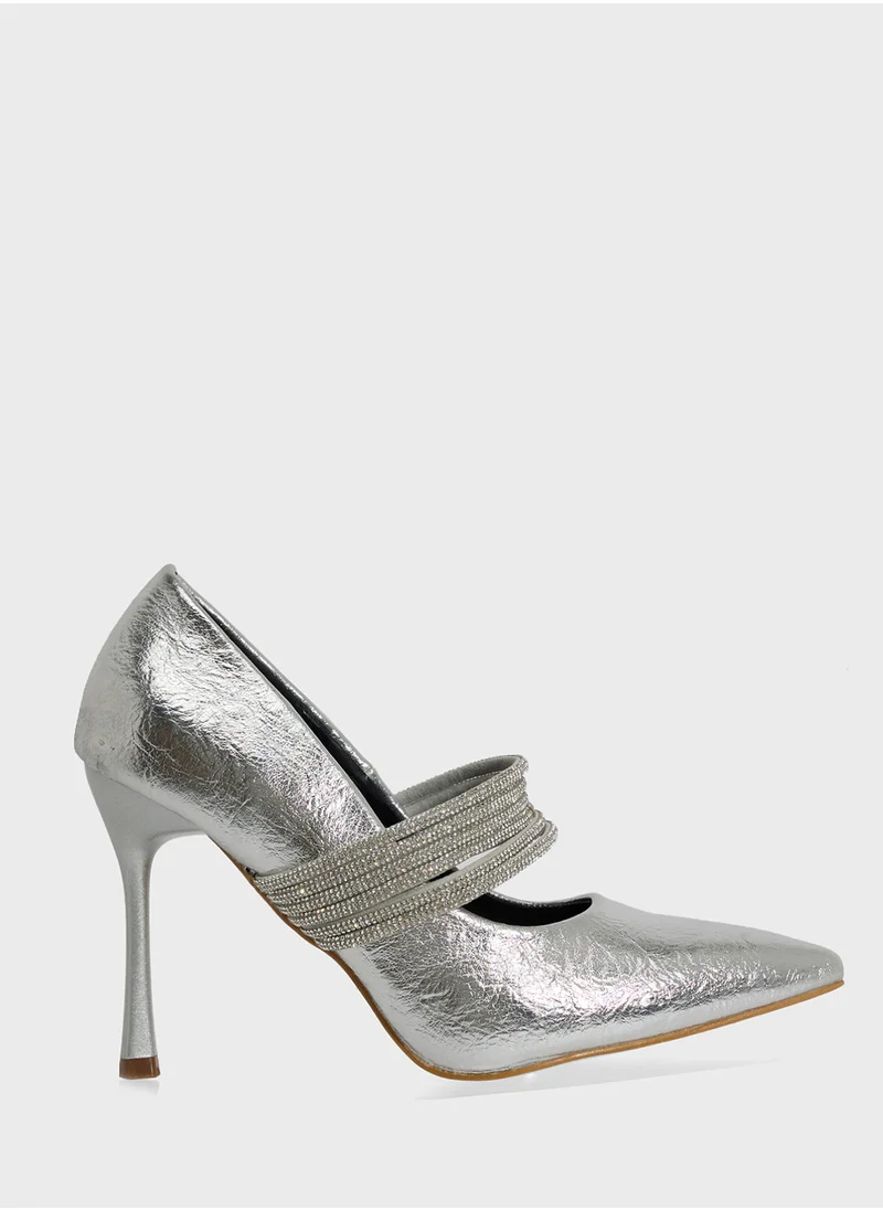 ايلا ليمتد اديشن Diamante Heeled Pump