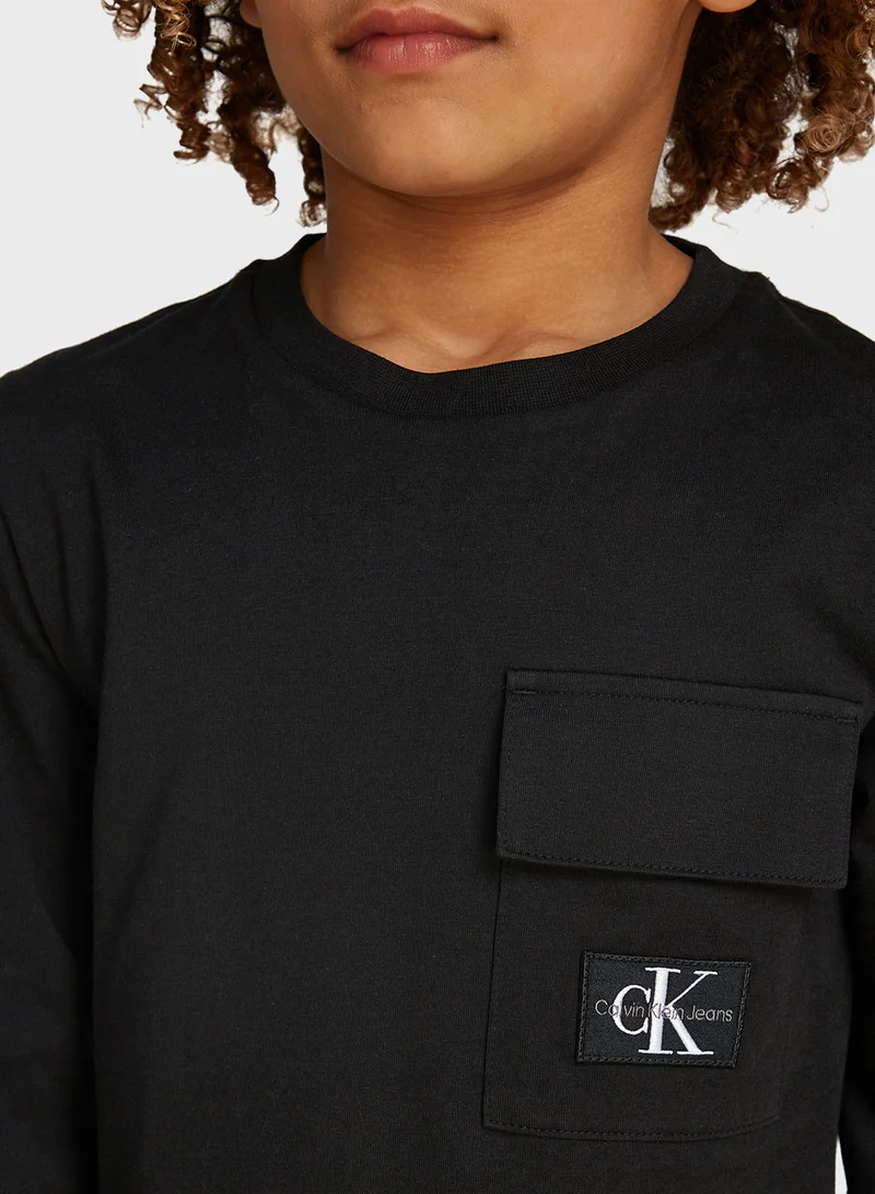 كالفن كلاين جينز BADGE REG. LS T-SHIRT