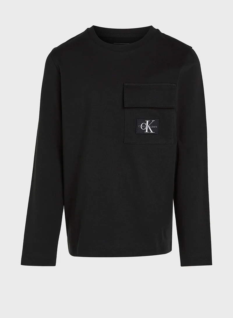 كالفن كلاين جينز BADGE REG. LS T-SHIRT