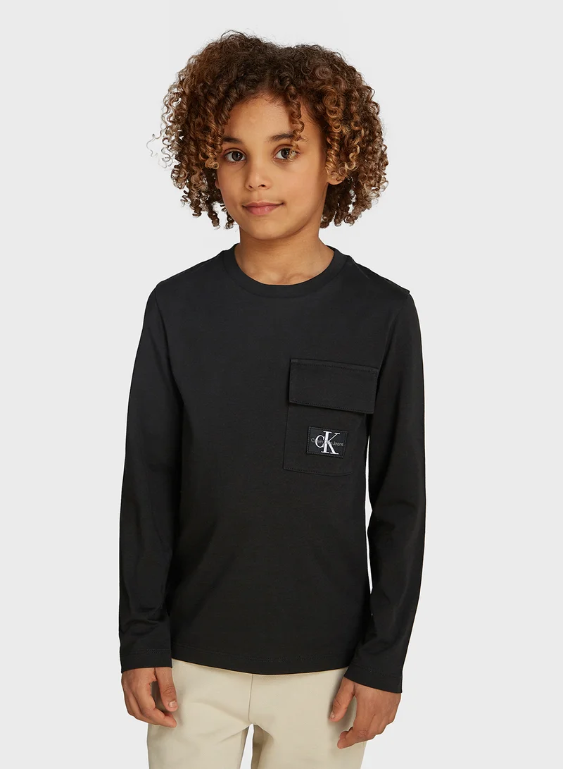 كالفن كلاين جينز BADGE REG. LS T-SHIRT