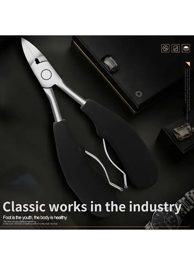 Heavy Duty Toenail Clippers With Extended Serrated Blade And Nail File For Thick Hard Nails - Image 5