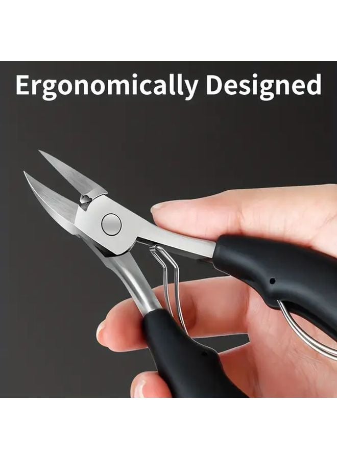Heavy Duty Toenail Clippers With Extended Serrated Blade And Nail File For Thick Hard Nails - Image 4