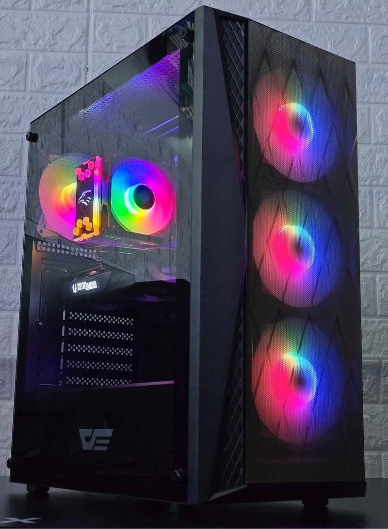 COMPUTER SNO GAMING PC - NVIDIA RTX 4060 8GB | CORE i5 12400F PROCESSOR | 16GB DDR4 RAM | 1TB NVMe SSD | RGB AIR COOLER | 4 ARGB FANS BLACK CASE ON SALE & 1 YEAR WARRANTY INCLUDE  - Image 4