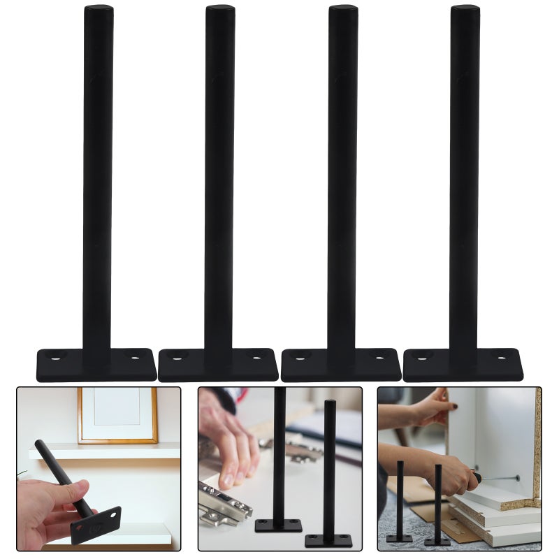 4pcs Hidden Floating Shelf Bracket Heavy Duty Invisible Shelf Bracket Rack - Image 1