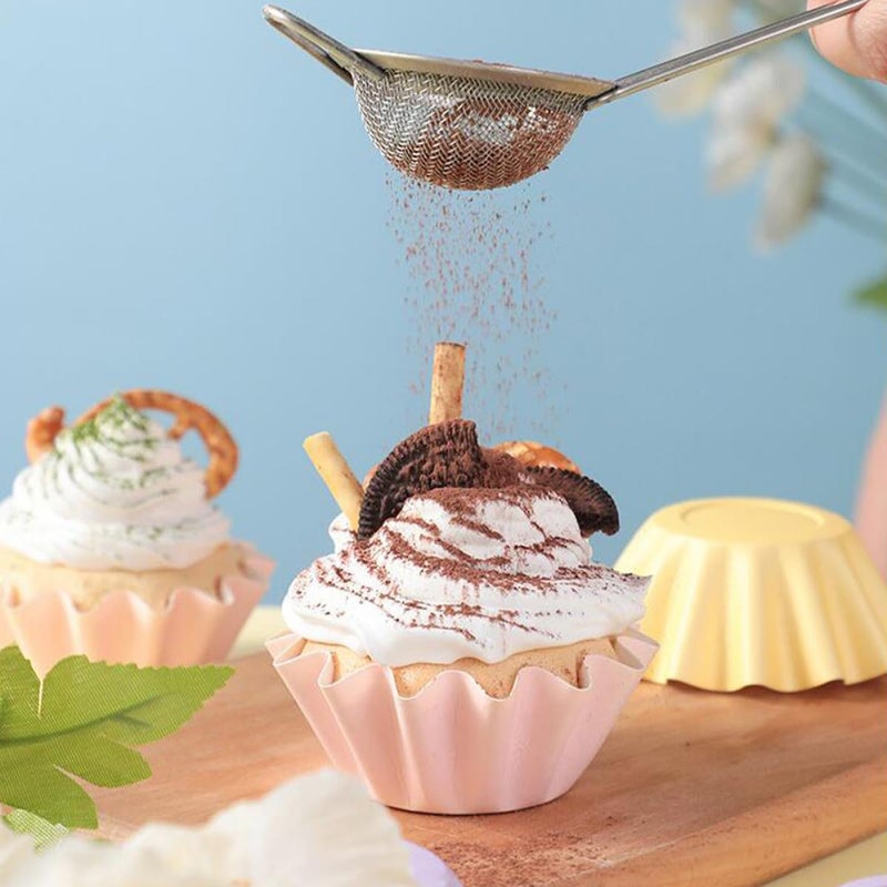50 Pcs Heat Resistant Cupcake Liners Multi Function Baking Cups Mixed Colors - Image 5