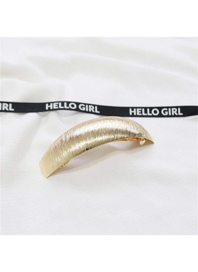 DED Ed Pack Of 5 Women Hair Clips Metal Hair Pins Simple Retro Large Hair Barrettes French Clip Barrettes For Women Lady(Gold)  - Image 5