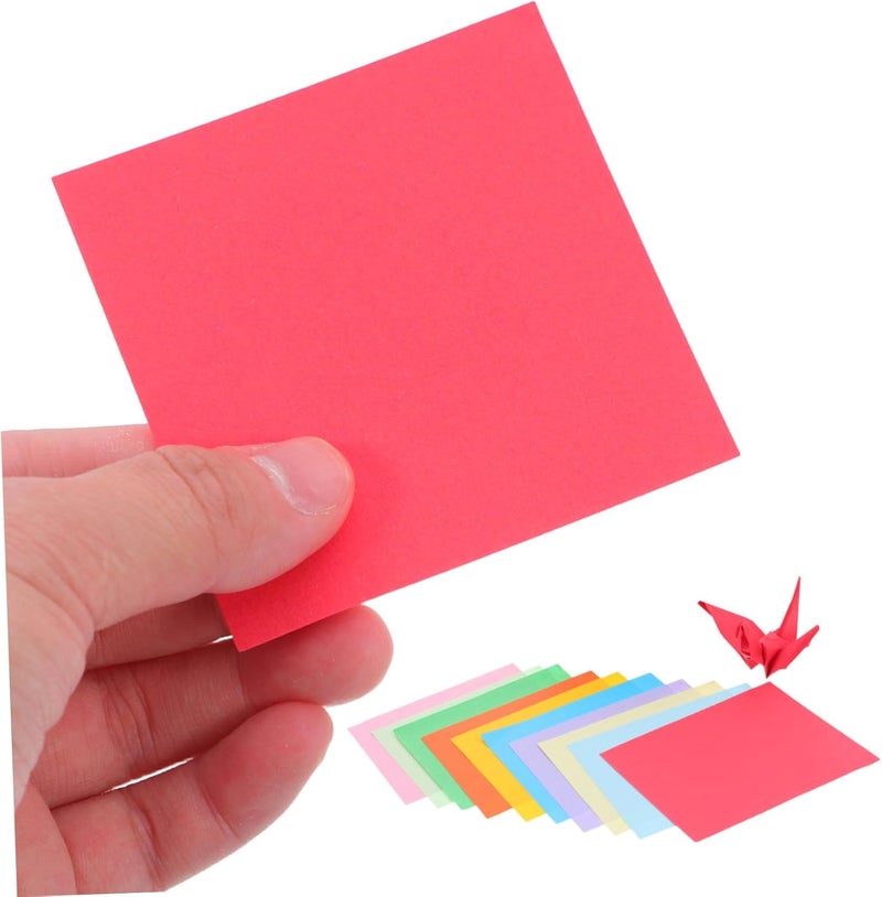 NUOBESTY 1000pcs Colorful Double Sided Origami Paper Sheets Square Folding Paper for DIY Arts Crafts Scrapbooking Effortless Folding for Beginners and Experts - Image 3