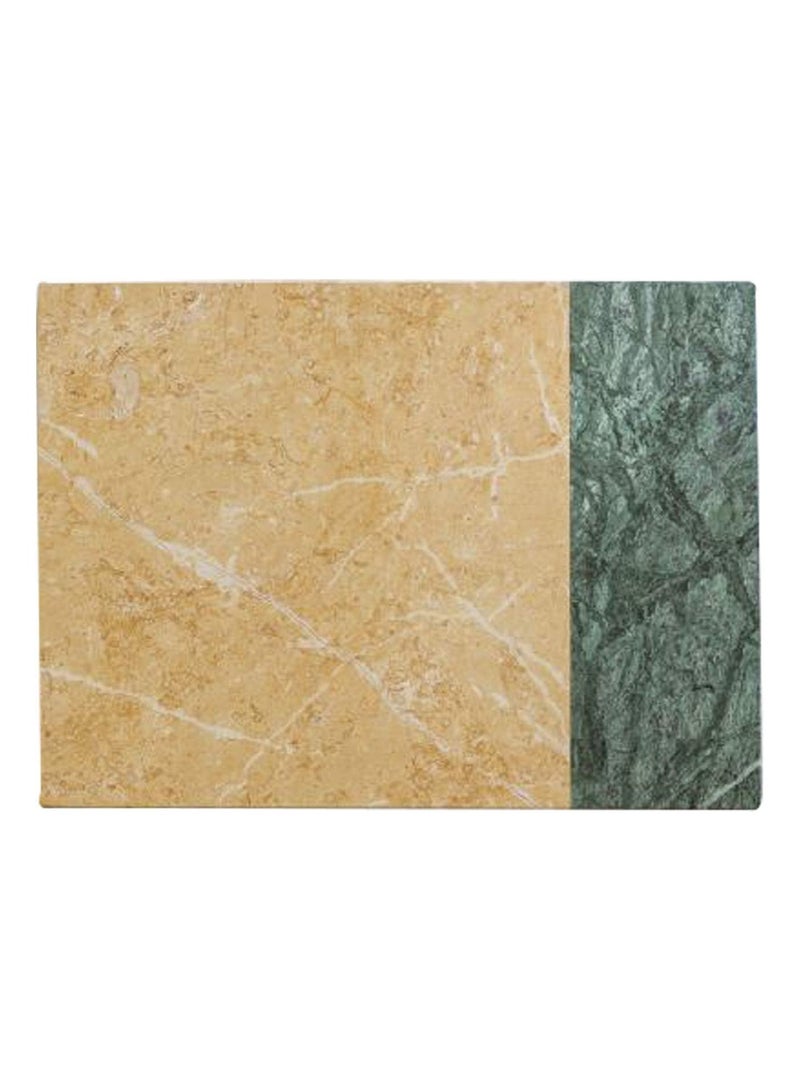 صينية طاولة شرقية من الرخام الذهبي والأخضر 35x25x2 سم - Image 1